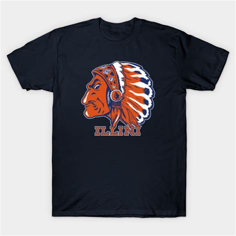 vintage chief illiniwek artwork illinois  shirt teepublic