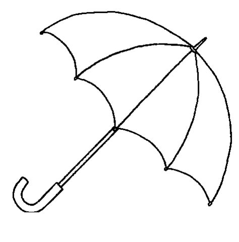 umbrella template clipart
