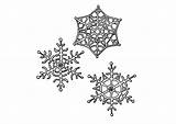 Coloring Snowflakes Pages Large sketch template