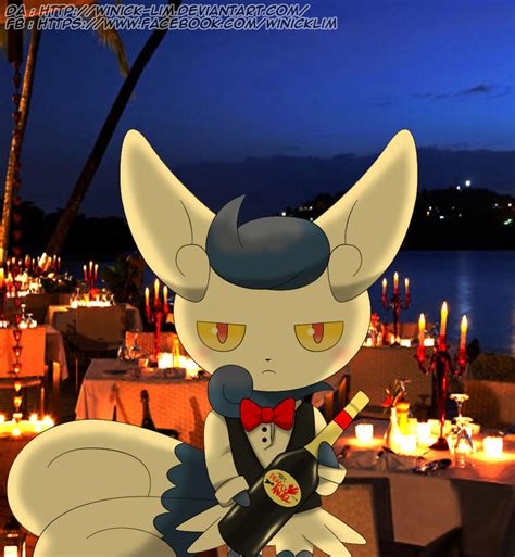 Need A Wine Meowstic Female By Winick Lim On Deviantart