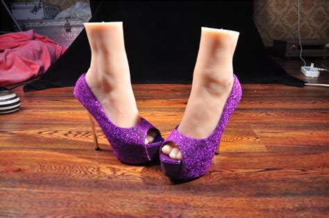 Simulation Silicone Feet Model Real Skin Texture Shoe Mold Full Mold