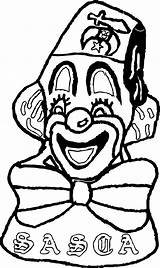 Clown Coloring Wecoloringpage Pages sketch template