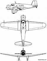 Delta Northrop Plans Aerofred Airplane Model sketch template