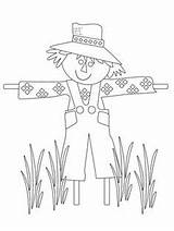 Scarecrow Cute Coloring Pages Color Getcolorings sketch template