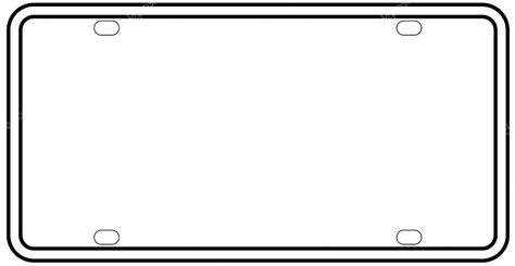 blank printable temporary license plate template mazcrafts
