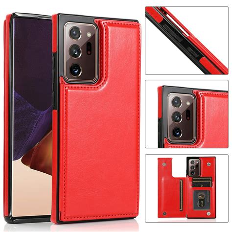 dteck case  samsung galaxy note  ultra  inchshockproof pu leather wallet case card