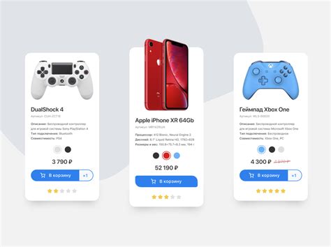 product cards ui concept   electronics store  vic shostak  dribbble