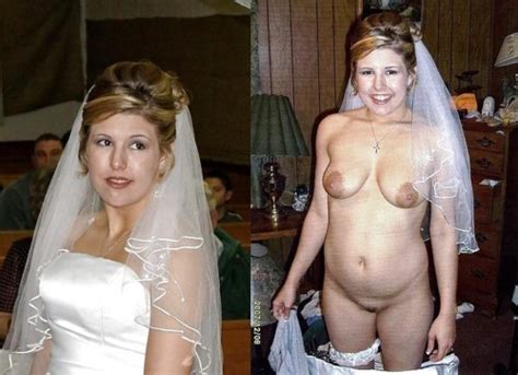 brides caught naked before and after