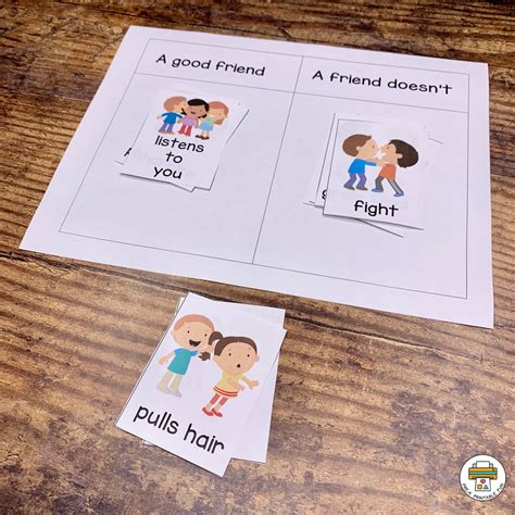preschool friendship  kindness lesson planning page pre