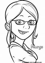 Coloring Pages Despicable Margo Total Views sketch template