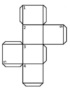 foldable cube template  jenifer carstensen tpt