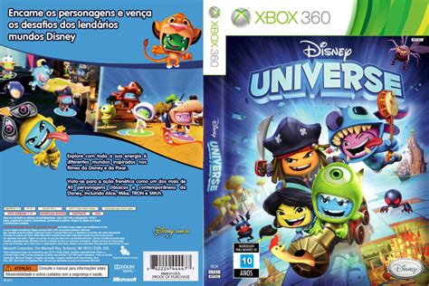 capa disney universe xbox  gamecover capas customizadas  dvd  bluray