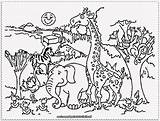 Zoo Coloring Pages Animals Animal Kids Cartoon Drawing Zookeeper Printable Sheets African Color Drawings Getdrawings Getcolorings Cute Colorings Print Dance sketch template