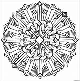 Deco Mandala Pages Color Coloring Printable Print Coloringpagesonly sketch template