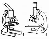 Microscope Drawings Laboratory Materials sketch template