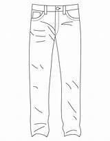 Pants Jeans Coloring Pages Denim Shorts Color Blue Sheet Printable Kids Print Getcolorings sketch template