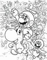 Mario Coloring Pages Super Print Printable Color Odyssey Sonic Galaxy Toad Bowser Sheets Fly Guy Luigi Getcolorings Bros Kids Getdrawings sketch template