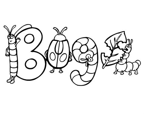 bugs coloring page coloring pages