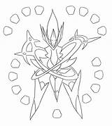 Mega Arceus Lineart Xero Deviantart sketch template