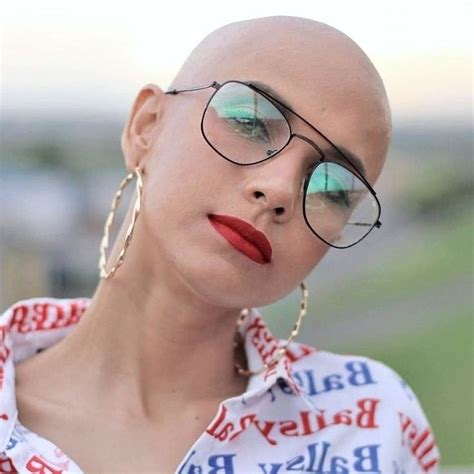 pin on women with sexy hair or no hair and glasses