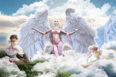 Angels Fantasy Heaven Light Beautiful Hd Wallpaper 1181601