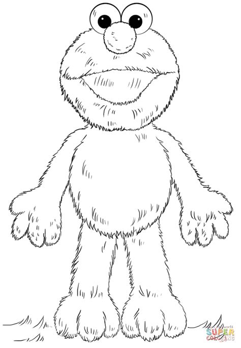 elmo coloring page  printable coloring pages