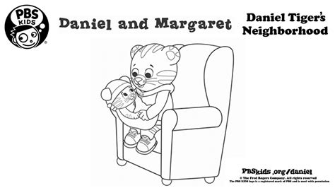 daniel  baby margaret coloring page kids pbs kids  parents