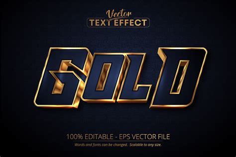 artstation gold text luxury gold editable text effect  dark blue