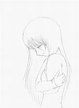 Drawing Sad Girl Paintingvalley Little Explore Collection sketch template