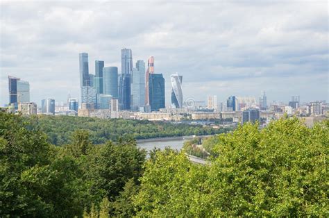 View Of The Business Center `moscow City` Russia Editorial Stock Image
