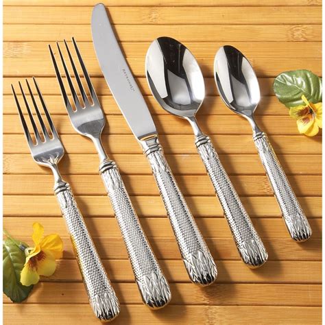 williams sonoma  pc stainless steel flatware set