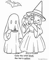 Coloring Halloween Pages Ghost Printable Book Witch Cute Kids Costume Vintage Color Sheets Girl Drawings Adult Ghosts Pumpkin Kid Books sketch template