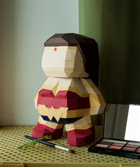 diy  woman papercraft hero  kit inspired paper dolls