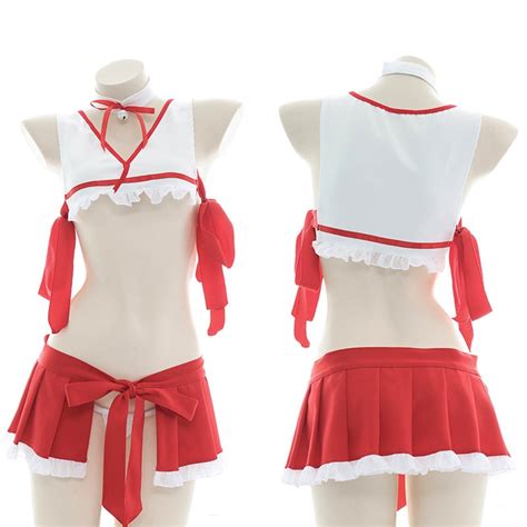2021 japanese anime women red bandage witch suit japanese sexy lingerie
