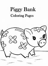 Coloring Pages Bank Piggy Momjunction sketch template
