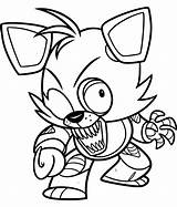 Coloring Pages Foxy Fnaf Nights Five Printable Freddy Golden Colouring Color Print Getdrawings Chibi Book Getcolorings Choose Board Template sketch template