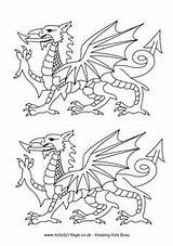 Welsh Stencil sketch template