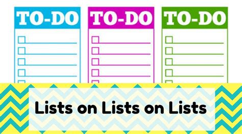 lists  lists  lists sweet melissa