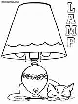 Lamp Coloring Pages Lava Printables Print Template sketch template