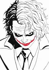 Heath Ledger Coringa Ausmalbilder Colorare Coloriage Batman Erwachsene Getdrawings Ausdrucken sketch template