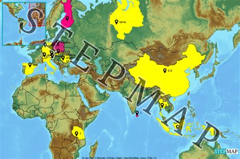 stepmap esempio  mappa landkarte fuer world