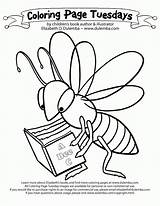 Coloring Pages Bee Bees Reader Tuesday Summer Dulemba Weather Popular sketch template