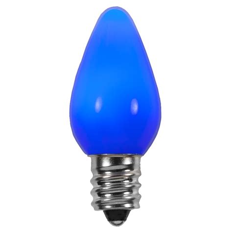 blue smooth led christmas light bulbs