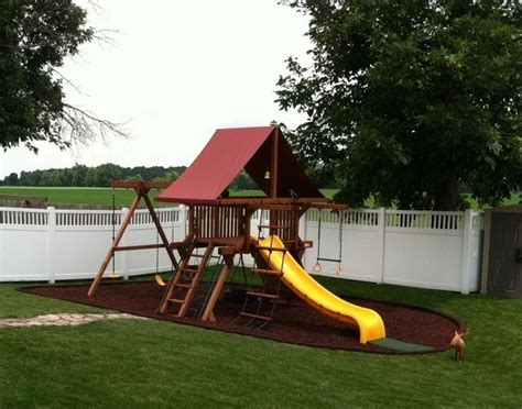 Playground Using Perfect Rubber Mulch And Bendable Rubber Curbs