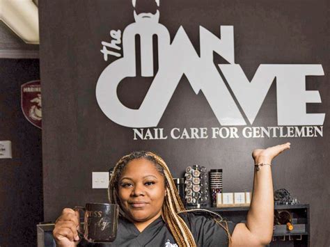 introducing  man cave  nail salon  men  nailpro