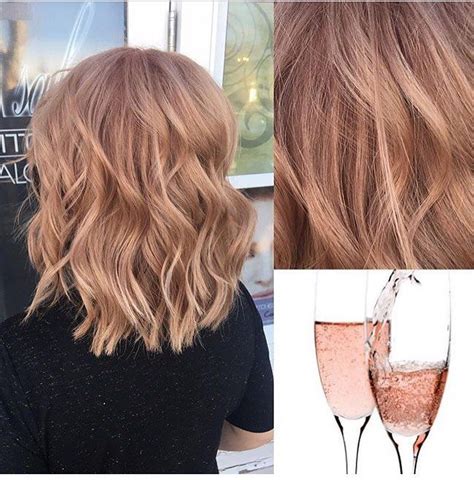 pink champagne hair dye is exactly as pretty as it sounds glamour hair in 2019 champagne