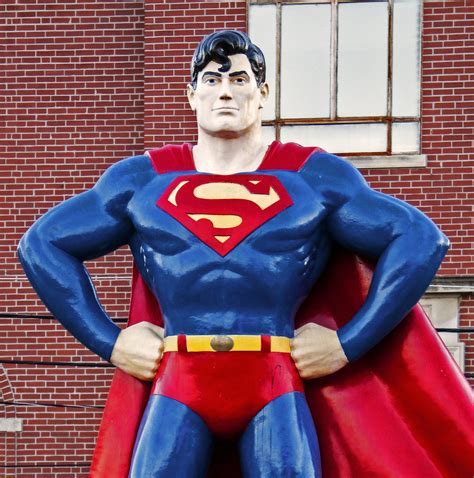 superman superman statue  metropolis il gilad rom flickr