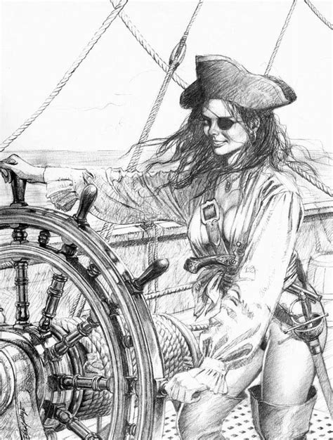 pin by patrick v on drawings ️ pirate art pirate woman pirate girl