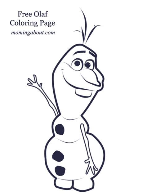guest blogger amanda  olaf coloring page