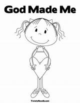 God Coloring Made Pages People Special Printable Colouring Bible Kids Created Activities Crafts Preschool Print Sheets Loves Popular Choose Board sketch template
